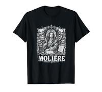Moliere Comedy Cuts Deep French Theatre Satire Value Graphic T-Shirt, Men, Black, L