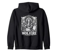 Moliere Comedy Cuts Deep French Theatre Satire Zip Hoodie