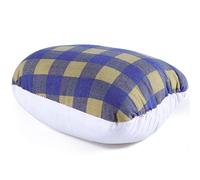 MOLIGOU Tailors Ham, Pressing Tool for Ironing, Sewing Ham for Dart, Sleeve, Curved Seam (Blue and Yellow Plaid)