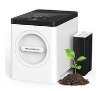 MOLINGDUN - 3 Liter Electric Composter for Kitchen, Compost Container, One-Touch Smart Model Handle, with Triple Grinding Blade, Carbon Filter, Auto Clean