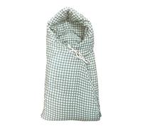 molis&co Baby Carrycot Footmuff Winter - Universal Pram Sleeping Bag for Newborns - Cotton Baby Blanket & Footmuff for Pram, Carrycot & Cot - TOG 6.5 Warm Winter Wrap - 70x42 cm - Mint Tea