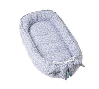 molis&co - Baby Nest Pod for Newborn - Baby Sleep Pod Soft Breathable 100% Cotton (Oeko-TEX) - Travel & Baby Essential Gift for Newborn - Sleepyhead Baby (Blue Garden)