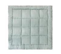 molis&co - Baby Play Mat for Floor 120x120 cm - Extra Thick 5 cm Soft Playmat for Newborns in a Stylish Unisex Design - 100% Cotton (Oeko-TEX) - Machine Washable (Mint Tea)