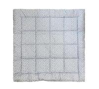 molis&co - Baby Play Mat for Floor 120x120 cm - Extra Thick 5 cm Soft Playmat for Newborns in a Stylish Unisex Design - 100% Cotton (Oeko-TEX) - Machine Washable - Blue Garden