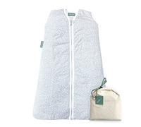 molis&co - Baby Sleeping Bag 2.5 TOG - Baby Winter Sleeping Bag Unisex - Soft and Cozy Baby Wearable Blanket for Newborn & Infants - 100% Cotton (OEKO-TEX) (Grey Print, 0-6 Months)