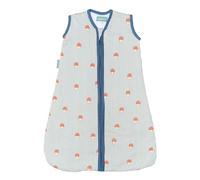 Molis&co Baby Sleeping Bag Tog 1-100% Cotton (Oeko-TEX) - Easy Access Nappy Change with Zip - Sleeping Bag for Babies, Girls and Boys, Mushrooms, 18-36 Months