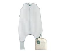 molis&co. Baby Sleeping Bag with Feet and socks. 1.0 TOG. 3 Years. Soft and cozy. Ideal the spring and autumn use. Dawn Stripes. 100% organic cotton (GOTS). lightly padded.