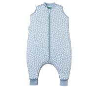 molis&co - Baby Sleeping Bag with Feet TOG 2.5 - Toddler Sleeping Bags with Legs 2.5.0 Tog - Soft and Cozy Baby Wearable Blanket for Infants&Toddlers - 100% Cotton (OEKO-TEX) (Blue Garden, 3 years)