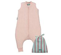 molis&co - Baby Sleeping Bag with Feet TOG 2.5 - Toddler Sleeping Bags with Legs 2.5 Tog - Soft and Cozy Baby Wearable Blanket for Infants&Toddlers - 100% Cotton (OEKO-TEX) (Dusty Rose, 6 years)