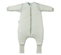 molis&co - Baby Sleeping Bag with Sleeves and non-slip Socks TOG 2.5 - Toddler Sleeping Bags 2.5 Tog - Baby Wearable Blanket for Infants & Toddlers - 100% Cotton (OEKO-TEX) (Mint Tea, 1 year)