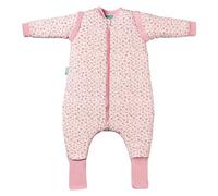 molis&co - Baby Sleeping Bag with Sleeves and non-slip Socks TOG 2.5 - Toddler Sleeping Bags 2.5 Tog - Baby Wearable Blanket for Infants & Toddlers - 100% Cotton (OEKO-TEX) (Misty Rose, 2 years)