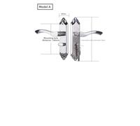 Moliuoly 304 Stainless Steel Bathroom Door Lock Single Tongue Silent Interior Handle Lock