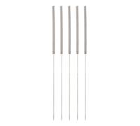 Moliuoly 5pcs Stainless Steel Nozzle Cleaning Needles Kit for 3D Printer, 0.4mm Flexible Wire Tools with Handle to Clear Clogged Extruder Hotend Throat and Feed Gear, Durable Maintenance Accessory Set