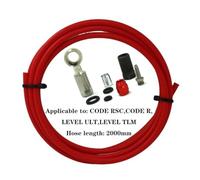 Moliuoly Bicycle Brake Line Kit 2 m Rubber and Steel Compatible with SRAM Code/RSC/R Level/ULT/TLM, Includes Banjo Connector, Gaskets and Oil Needle