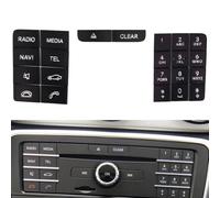 Moliuoly Center Console CD Control Panel Multimedia Button Bezel for Mercedes W218 GLA X156 CLA (1 Set) - Car Interior Decorative Parts