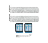 Moliuoly Compatible Replacement Roller Brush with Filter for Bissell CrossWave OmniForce, 2 Rollers + 2 Filters + Cleaning Tool, Washable and Reusable, Robust Durable Materials for Efficient S