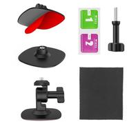 Moliuoly Flexible Helmet Mount for Insta360 X5 Sports Camera with TPU Base, Non-Slip and Shockproof Skateboard Mount for Action Cameras