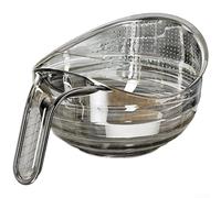 Moliuoly Large Rice Strainer Basket PET Wide Handle Drain(Transparent Gray)