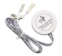 Moliuoly Penetrating Touch Sensor Switch for Wood Panel LED Control 12V-24V, No Drill Infrared Dimmer for Cabinet Wardrobe Glass Mirror, White Human Body感应 Light Controller with 3-6mm Sensing Distance