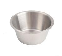 Moliuoly Silver Condiment Bowl Set for Steak Korean BBQ(C)