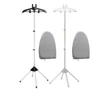 Moliuoly Steamer Stand Telescopic Garment Steamer Rack Height Adjustable Garment Foldable Standing Garment Hanger For Steaming Clothes, black