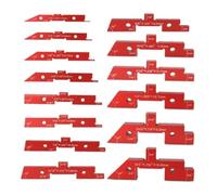 Moliuoly Table Setup Blocks Aluminum Alloy Set up Bars Height Depth Angle Gauge Set