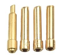 Moliuoly Wedge Collet Kit for DB SR WP 17 18 26 TIG Welding Torch, 4pcs Set with .040in 1.0mm, 1/16in 1.6mm, 3/32in 2.4mm, 1/8in 3.2mm Sizes for Precision Arc Welding Tasks
