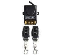 Moliuoly Wireless Remote Switch DC 12-72V with 328ft Long Range, 40A Relay High Power Load for LED Lights Motors Pumps Electric Doors Windows Industrial Control Systems Black