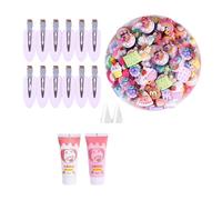 MOLKASIA Hair Accessory Bundle Craft Beautiful Hairpins Cream Clay for Assortment Handcrafts Pins Set