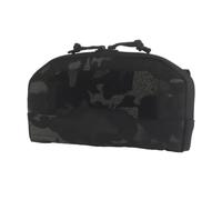 MOLLE Admin Pouch Utility Organizer with Dual Zipper and Bottom Drain Hole | Compact Storage System with 2 Hook Loop Inserts Key Hook Cord Loop and Fast Two-Way Access for Small Gear