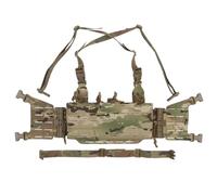 MOLLE Chest Rig with Straps Detachable 556 Mag Pouch, Quick Release EDC Travel Pack Vest for Men Women Adult(CP)