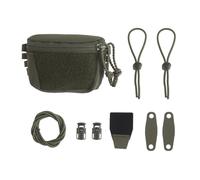 Molle-Compatible Tactical Admin Pouch Compact Helmet Mounted Organizer for EDC Airsoft & Military Gear(Green)