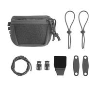 Molle-Compatible Tactical Admin Pouch Compact Helmet Mounted Organizer for EDC Airsoft & Military Gear(Grey)