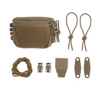 Molle-Compatible Tactical Admin Pouch Compact Helmet Mounted Organizer for EDC Airsoft & Military Gear(Brown)