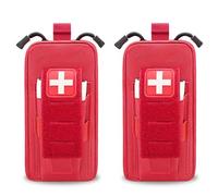 Molle First Aid Pouch Empty, Small Tactcical Ifak Med Duty Belt Tourniquet Holder Bag for Camping Hiking
