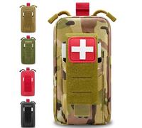 Molle First Aid Pouch Empty, Small Tactcical Ifak Med Duty Belt Tourniquet Holder Bag for Camping Hiking