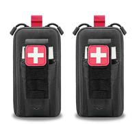 Molle First Aid Pouch Empty, Small Tactcical Ifak Med Duty Belt Tourniquet Holder Bag for Camping Hiking