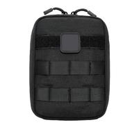 Molle Ifak Trauma Pouch, 7.7 In Pouch, Tactical Medical Bag, Lightweight Emergency Bag, Compact Car, Black