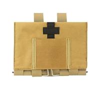 Molle Kit Pouch Tactical Quick Release Modular MOLLE Belt Outdoor Emergency Blow Out Bag First Aid Pouch(Sand)