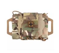 Molle Medical IFAK Pouch First Aid Kit Pack Two-Piece System Medical Roll and Carrier Supply Holder Camo