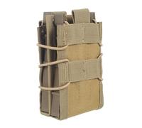 Molle Open-Top Mag Pouch, Tactical Single/Double Magazine Holder with Bungee Straps for M4 M14 M16 G36 AR15