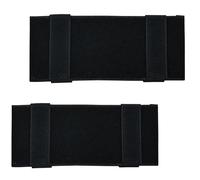 Molle Patch Panel Hook&Loop Adapter for DIY Patch Badges Tactical Molle Hook and Loop Panel Molle Panel for Badges and Insignia Patches 7''x3.4'‘ 2Pack (Black)