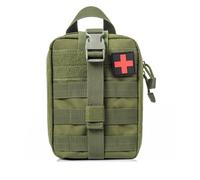 MOLLE Quick-Release IFAK Medical Pouch-Tactical Tear-Away Empty Kit,Military-Grade First Aid Bag for Camping,Hiking,Travel,and Outdoor Emergencies-Compact,Portable,and Surprisingly Spacious(Green)