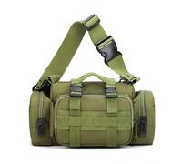 Molle Tactical Sport Duffle Bag Water Resistant Deployment MOLLE Compatible EDC Bug Out for Outdoor Sports Hiking(Green)