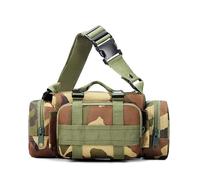 Molle Tactical Sport Duffle Bag Water Resistant Deployment MOLLE Compatible EDC Bug Out for Outdoor Sports Hiking(Jungle cp)