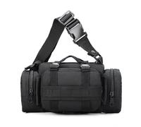 Molle Tactical Sport Duffle Bag Water Resistant Deployment MOLLE Compatible EDC Bug Out for Outdoor Sports Hiking(Black)