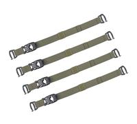 MOLLE Tactical Straps for Backpack - Adjustable 7.5-22 inch Compression Tie Down Straps for Gear, Rucksack, Tripod and Sleeping Bag - Heavy Duty 1000D Nylon (Army Green, 4-Pack)