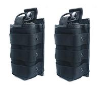Molle Tactical Universal Radio Nylon Holster Pouch Holder, Military Molle Radio Case Bag Compatible with Baofeng Midland Motorola Walkie talkies (2 Pack)