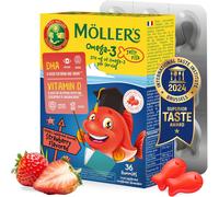 Moller’s ® | Omega 3 Jellies for Children | Strawberry | 36 count (Pack of 1)