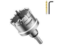 Mollom 1-3/4" (45mm) Heavy Duty Carbide Hole Saw with 2 Pilot Bits